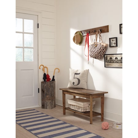 Alaterre Furniture Revive Wall Coat Hook with Bench Set ARVA030920